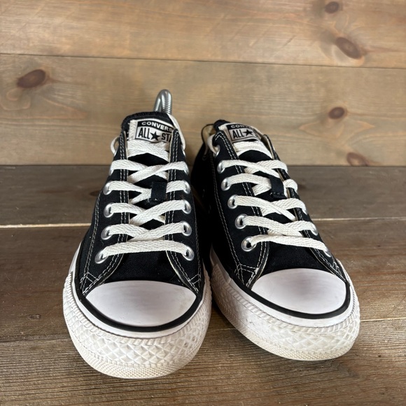 converse all star chuck taylor womens size 8 shoes black comfort sneakers - Picture 4 of 9